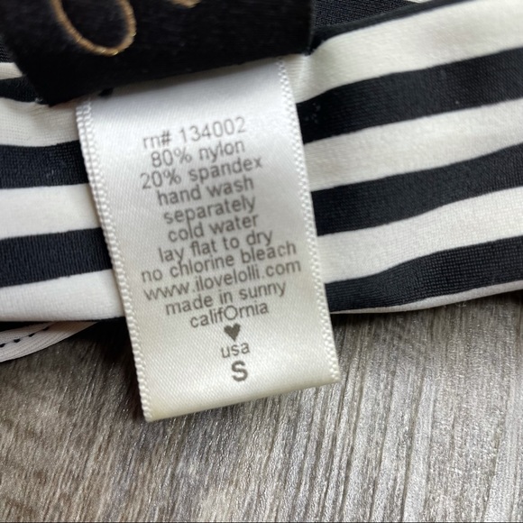 Lolli Retro Stripe One Piece Swimsuit Size Small - Picture 6 of 11